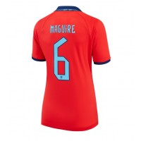Maglie da calcio Inghilterra Harry Maguire #6 Seconda Maglia Femminile Mondiali 2022 Manica Corta
